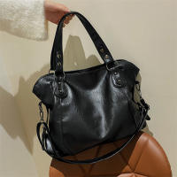 Bolso De Hombro Para Mujer De Capacidad Alta Color Sólido Calidad Suave Bolso Cruzado De Viaje Tote Minimalista Moda - details 3
