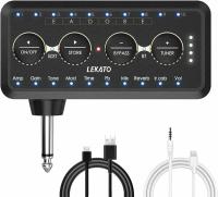 Amplificador Mini Lekato PA-1 Para Guitarra Y Bajo Acústico Eléctrico Con Altavoces Y Delays H8 Plugged Amp Combo Para Auriculares Pedal Board - details 0