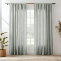 Cortinas De Lino Algodón Transparentes Para Dormitorio Y Sala De Estar Con Bolsa De Roda Filtración De Luz Estilo Europeo - details 14