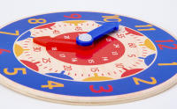 Reloj De Madera Multicolor Para Niños Juguetes Educativos Montessori Ayuda En La Comprensión De La Hora Minuto Y Segundo Para Preescolares - details 5