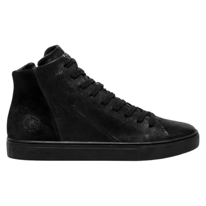 Stivaletto Uomo Crime London High Top Minimal Leather Black - 1