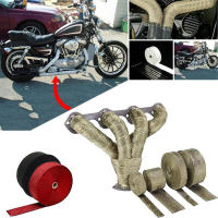 Pipé De Escape Para Motocicleta 5M*2.5CM Con Aislamiento Térmico De Fibra De Vidrio Incluye 4 Amarres Como Regalo - details 5