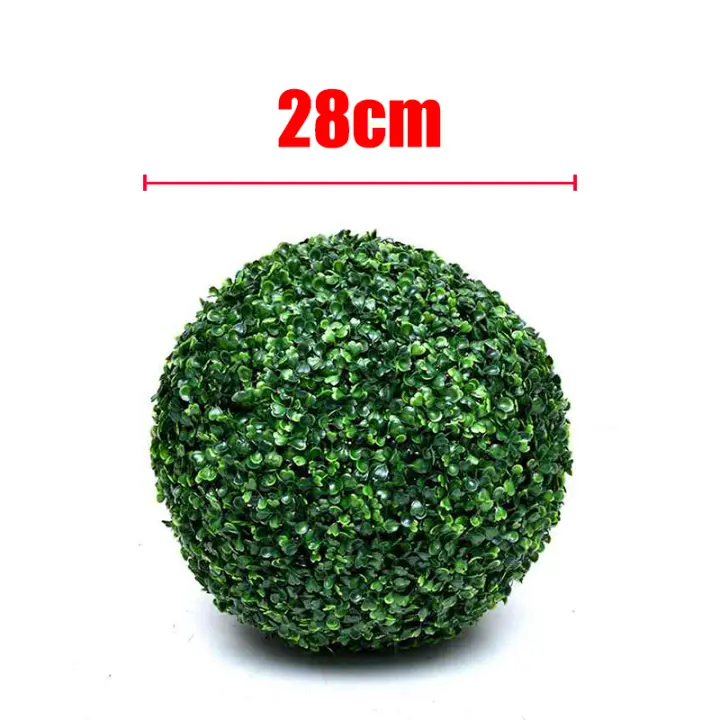 Bola De Topiario Artificial De Boxeo Falso 13/18/23/28/36cm Decoración Para Jardín Patio Balconón Bodas Y Hogar Material PE - 1