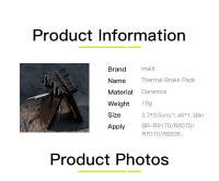 Freno De Bicicleta De Resina Pads Para Carretera MTB Compatible Con Shimano L03a Ultegra R9170 R8070 R7070 Rs805 Rs505 Xtr M9100 K02s - details 0