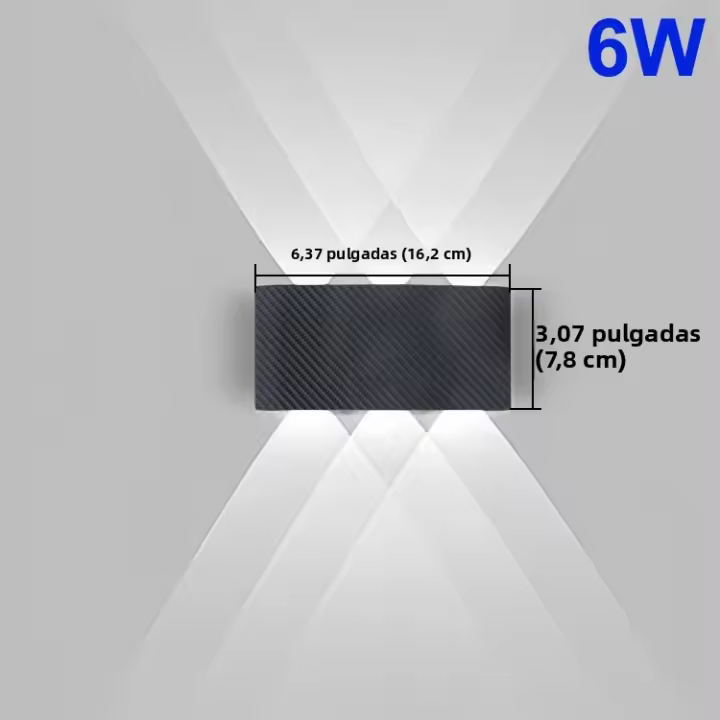 Lámpara De Pared LED Impermeable Para Exterior Y Interior Iluminación Moderna Para Escaleras Jardín 6W 10W AC110-220V - 1