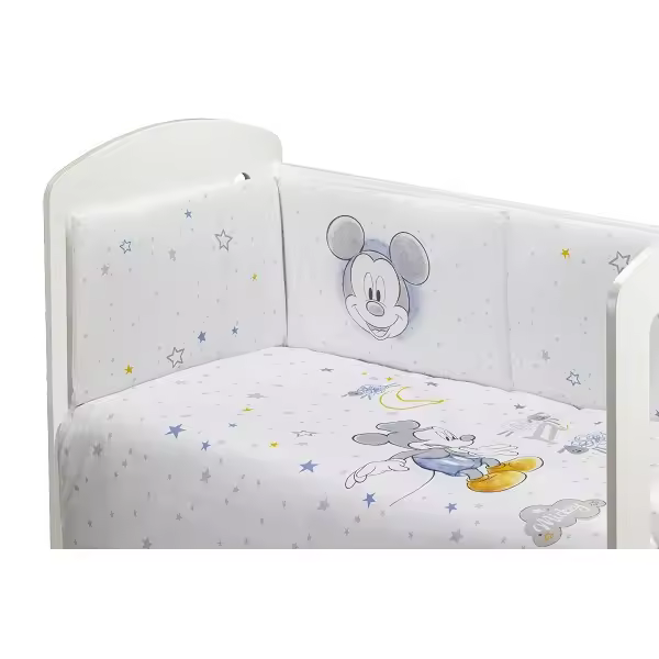 INTERBABY SET DE 2 PIEZAS FUNDA NORDICA CON RELLENO + CHICHONERA  MICKEY DISNEY - 1