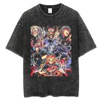 Camiseta Hip Hop Streetwear Para Mujer Estampado De Anime Demon Slayer Oversize Algodón Camiseta De Verano Tops Con Cuello Redondo - details 8