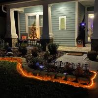 Cadena De Luces Solares De 100 LED Para Jardín Y Decoración De Navidad 12M 8 Modos Impermeable Naranja Luces De Hadas Art Decó - details 6