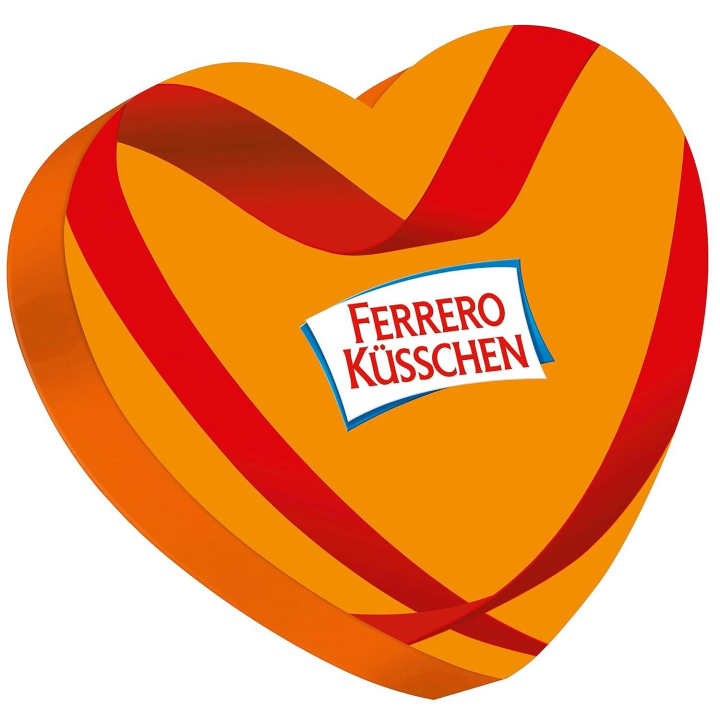 DIE BESTEN Classic Tube 83g Die Besten Nuss Tube 77g Ferrero Küsschen Heart 124g Ferrero Rocher Heart 125g