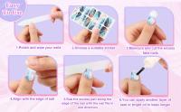 Pegatinas De Uñas Con Brillo De Lentejuelas Flash 22 Dedos Gel Película Ins Viento Impermeable Duradero Adhesivo De Uñas PET - details 10