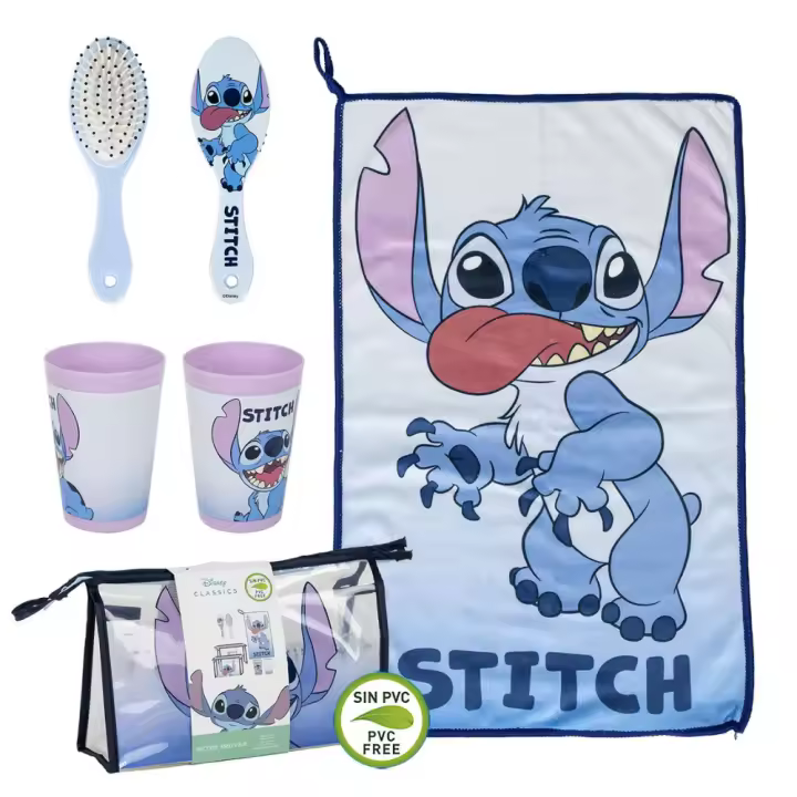 Set De Baño Con Neceser Stitch Azul 78772 - 1
