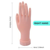 2Pcs Modelo De Mano Flexible Y Suave Para Practica De Uñas Herramientas De Manicura Para Entrenamiento En Salón De Belleza - details 5