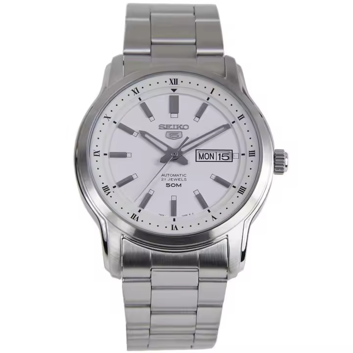 Seiko Watches Reloj Automático Hombre Seiko 5 SNKP09K1 42mm 50m WR Correa de Acero 7S26 - 1
