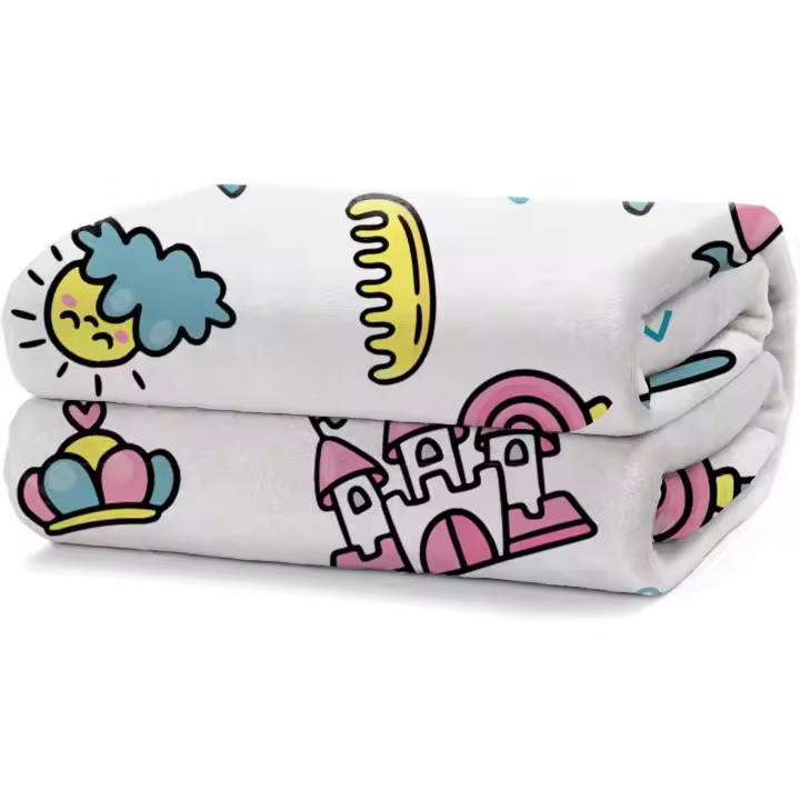 Manta Sofá/Cama de diferentes 130x160/160x220/220x240, Manta Infantil para Cama. Manta Polar, Franela 100% Poliéster, Suave, Acabado with Brillo, Diferentes Diseños - 1