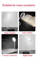 Lámpara Portátil De Lectura Con 18 LEDs Protección Ocular USB Direct Plug Para Dormitorio Y Estudio Luz Nocturna Disponible - details 1