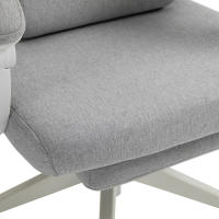 Vinsetto High Back Office Chair Modern Adjustable Reclining Executive Swivel Computer Desk Seat with Armrest and Footrest, Grey - details 3