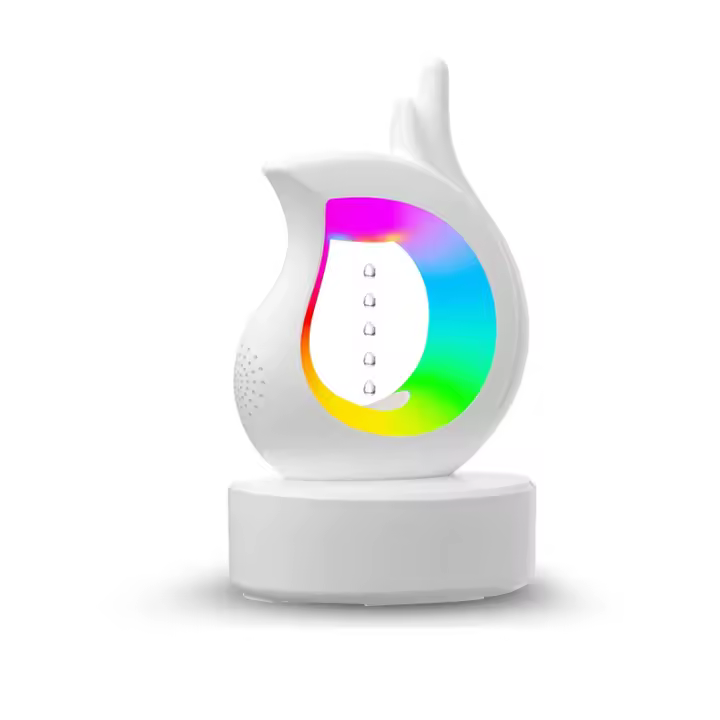 Humidificador antigravedad de 450 Ml con Luz Ambiental de 7 Colores, ultrasónico, dimusor de aromaterapia de vabor frío para dormitorio y escritorio. - 1