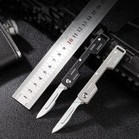 Cuchillo Miniatura De Acero Inoxidable Con Llavero Punta Afilada Desmontable Portátil Pendiente Para Regalo De Navidad - details 1