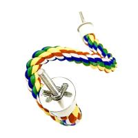 Juguete Para Pájaros Colgante De Colorido Cordón Para Cages De Periquito Y Cacatúa Accesorios De Juguete De Algodón Puro Para Mascotas - details 4