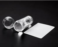 Kit De Estampado De Uñas LULAA Con Doble Cabeza Y Desbasteador Herramientas De Manicura Accesorios Para Uñas Silicona Transparente - details 10