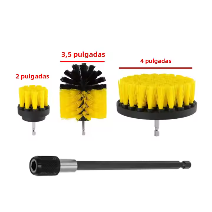 Kit de Taladro Eléctrico, Cuchillo de Limpieza de Nailon para alfombras, Vidrio, neumáticos de coche, baño, Inodoro, herramientas de Limpieza de piso, 4 Uds. - 1