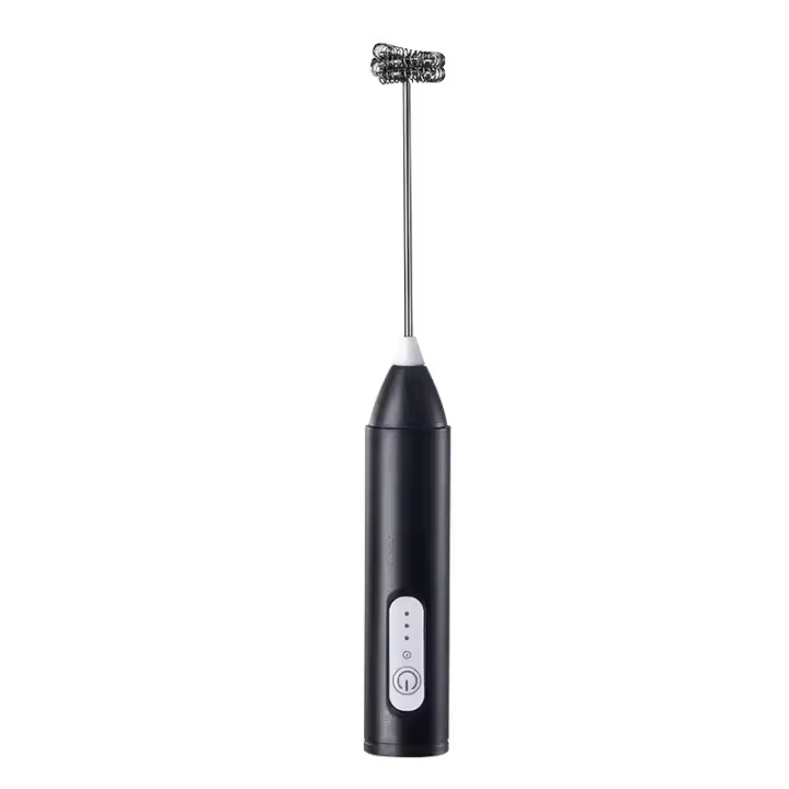 BIT Espumador de Leche Eléctrico de 3 Velocidades, Espumador Electrica de Mano Recargable por USB,  Batidor Eléctrico para Espuma de Café, Mezclador de Bebidas de Alta Velocidad, Varita de Espuma de Café - 1