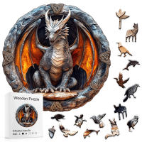 Puzzle De Madera Para Adultos Dragón Mecánico Juego De Rompecabezas En Forma Única Puzzle Familiar Para Hombres Y Mujeres Adecuado Para Edad 14+ - details 0
