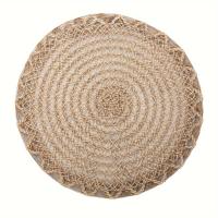 4pcs Maternos De Lino Jute Para Mesa De Comedor Estilo Farmhouse Borde Ondulado Diseño Tejido Antideslizantes Material Natural - details 3