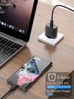 Cargador Rápido USB-C 45W para Samsung Galaxy: S22, S22+, S22 Ultra, S21, S21+, S20 Plus 5G, Note 10+, Note 10 Plus/20/9, Tab S8, S8+, S7 + Ultra, con Cable Carga Tipo C 1m - Carga Rápida 3 Veces Más Rápido，Con el protocolo USB C PD, ofrece 45 W - details 2
