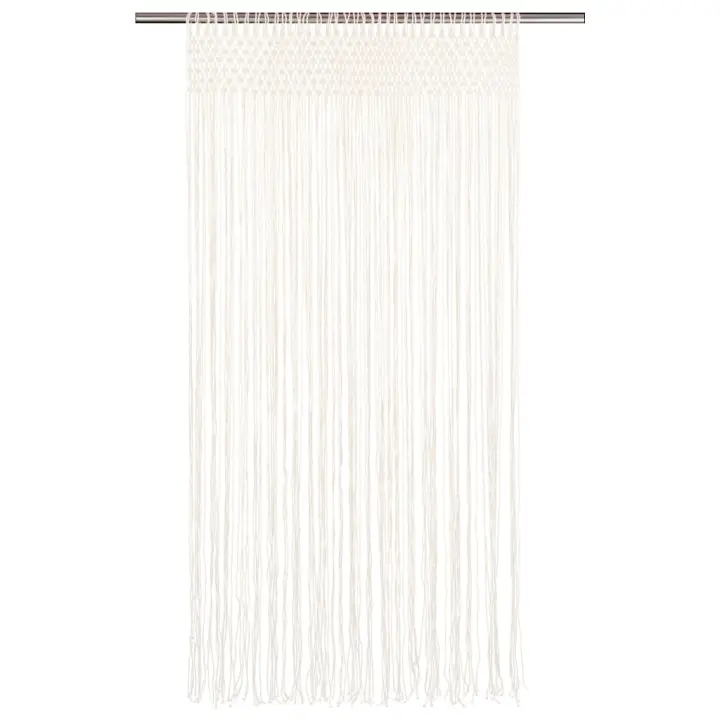 Cortina de macramé algodón 140x240 cm - 1