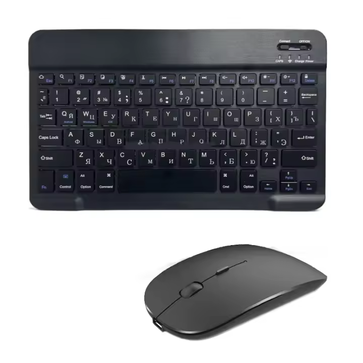 Teclado Inalámbrico Bluetooth Diseño Francés Español Para iPad, Mac, Laptop, Teléfono Móvil - 1