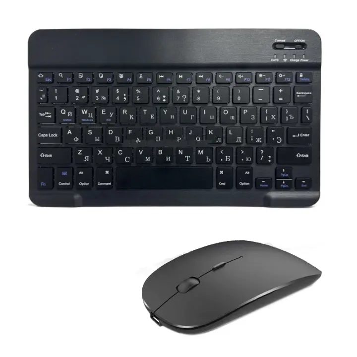 Teclado Inalámbrico Bluetooth Diseño Francés Español Para iPad, Mac, Laptop, Teléfono Móvil - 1