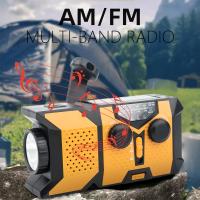 Radiófono Portátil Con Crank De Mano Y Solar Con Linterna LED AM/FM/NOAA Y Cargador De Móvil 2000mAhstonego - details 2