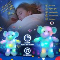 Muñeco De Peluche LED Rosa De 38cm Juguete Luminoso Musical Cojín De Terciopelo Conejo Cantante Regalo De Pascua Para Niñas Animal De Fondo - details 17