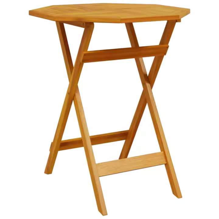 Mesa de Jardín plegable Madera de Acacia Ø 70x75cm - 1