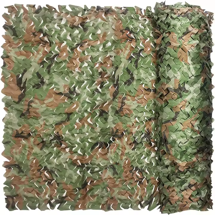 Malla De Camuflaje Para Caza 3Mx5M/4Mx6M Manto De Entrenamiento De Bosque Cubierta De Coche Protección Solar Sombra De Camping Teléfono De Privacidad - 1