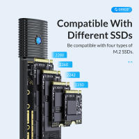 Carcasa SSD ORICO M2 NVMe 10Gbps PCIe Para Disco Duro M.2 NVMe NGFF SATA Sin Herramientas Con Disipador De Calor Metálico - details 11