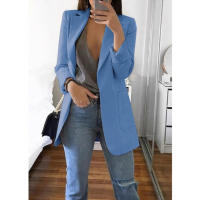 Chaqueta De Mujer Estilo Europeo Y Americano Casual Polo Cuello Redondo Ajustada Para Primavera Y Otoño 2024 Polyester Cotton - details 15