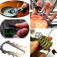Herramienta Multifuncional Portátil EDC Abrebotellas De Acero Inoxidable Con Llave Y Destornillador Cadena De Llave Prusia - details 4