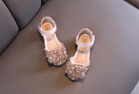 Sandalias De Crystals Para Niñas Moda Boda Fiesta Danza Performance Zapatos De Princesa Antideslizantes Talla Verdadera Para Edad 4-6Años - details 10