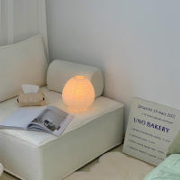 Lámpara De Mesa LED Nórdica Estilo Wabi Sabi Para Interiores Luz De Noche Para Camas Y Salón Decoración De Hogar Ajuste De Brillo No Incluido - details 10