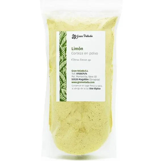 Limon en Polvo Natural para Cosmética | Poder Clarificante y Despigmentante | Ideal para Cremas, Mascarillas y Jabones - 1