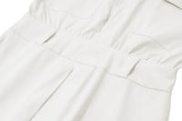 Vestido Mini Retro WhereMery Con Cuello Enrollado Y Botones Decorativos Slim Para Mujer Casual Compra Online - details 13