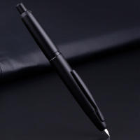 MAJOHN A1 Pluma Fuente Retráctil De Metálico Negro Mate Con Nib EF 0.4mm Para Estudiantes Y Regalos Incluye Convertidor - details 5