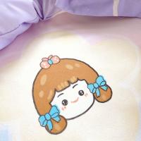 Funda De Edredón Y 2 Almohadillas Reversibles Con Patrón De Rabo De Conejo Fresa Y Flor Morada Estilo Moderno Para Cama De 1.5m/1.8m/2.0m/2.2m Conjunto De Ropa De Cama Cómoda Y De Venta Caliente - details 24