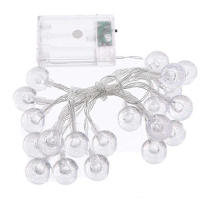 Cadena De Luces LED 3M Cristal De Bola Para Jardín Camping Decoraciones De Ramadan Instalación Autónoma Forma De Bola - details 4