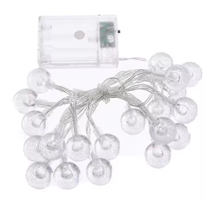 Cadena De Luces LED 3M Cristal De Bola Para Jardín Camping Decoraciones De Ramadan Instalación Autónoma Forma De Bola - 1