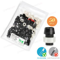 Soporte De Lámpara LED 3mm 5mm Con Funda De Plástico Y Cromo Base Para Dióodo Luz Emitiendo Diélectrica Montaje En Panel - details 7