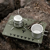 Mesa De Camping Ultraligera Plegable Con Portátil Para Pesca Al Aire Libre Material De Aluminio Compacta Para Exteriores - details 10