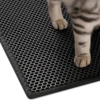 Alfombra De Arena Para Gatos Doble Capa Impermeable Antideslizante Lavable Regalo Para Jaula De Arena De Mascotas - details 6